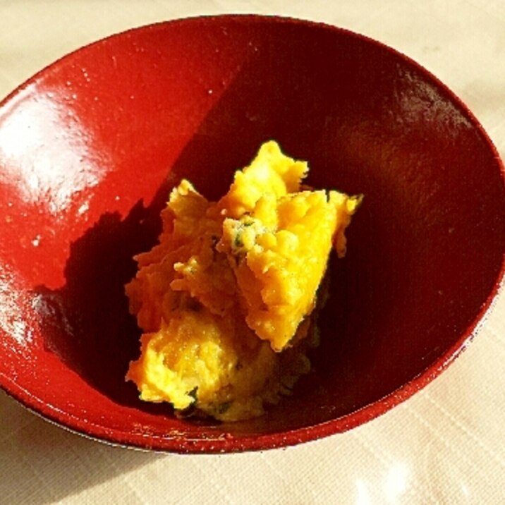 ひと手間が美味しい☆和風味付けのかぼちゃサラダ